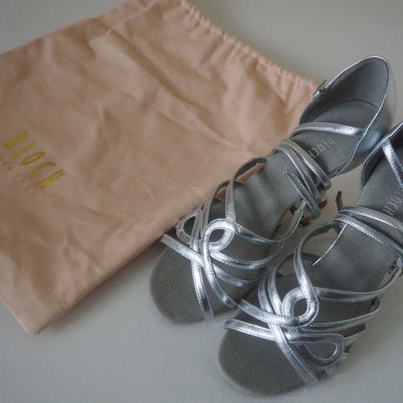 New Elegant Silver Bloch Valeria Latin Dance Shoes Size 6 - Picture 4 of 7